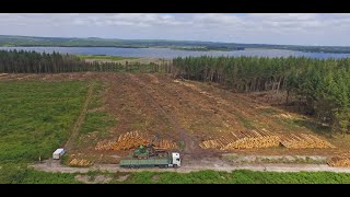 SARL MAG à labattage dans un superbe panorama  John Deere 1470G et 1510G [upl. by Weathers]