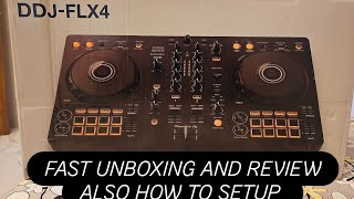 PIONEER DDJ FLX4 UNBOXING  REVIEW AND FULL SETUP IN HINDI [upl. by Willcox]