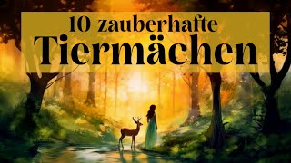 Märchen zum Einschlafen 10 Tiermärchen Entspannen mit Gute Nacht Geschichte  Grimm Andersen ua [upl. by Yerffoj]