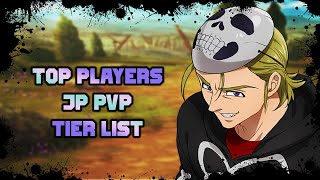 JP PVP TIERLIST BY A TOP PLAYER  Seven Deadly Sins Grand Cross [upl. by Bryce731]