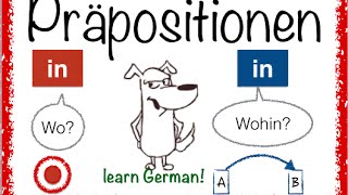 German Prepositions 1  IN  simpel amp mit Bildern [upl. by Nesiaj]