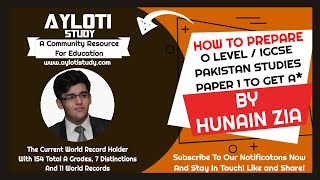 How To Prepare O Level and IGCSE Pakistan Studies  Paper 1 205901 and 044801 To Get A star [upl. by Geirk]