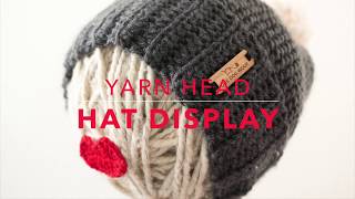 Yarn Head Hat Display [upl. by Eelyahs]