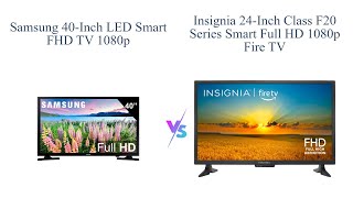 Samsung 40inch Class LED Smart FHD TV vs Insignia 24inch Fire TV 🔥 [upl. by Yentuoc]