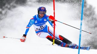 FIS Alpine Ski World Cup  Mens Slalom Run 1  Aspen USA  2024 [upl. by Annerb519]