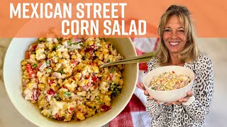 Vegan Mexican Street Corn Salad Recipe [upl. by Nylhtac]