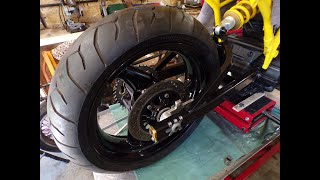 Ducati 750ss café racer wheels painted [upl. by Jaunita]