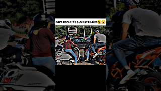 Papa ki pari se almost crash viralvideo motovlog reels ktm bikelife bikelover bikeride [upl. by Eidaj]