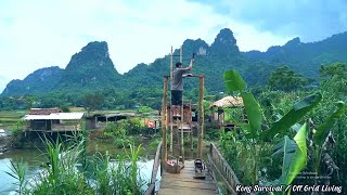 TIMELAPSE Video 1000 hours to rebuild a bridge destroyed by storms and floods [upl. by Alaet]