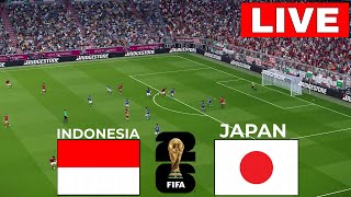 🔴LANGSUNG Indonesia vs Jepang I Kualifikasi Piala Dunia AFC 2026  STREAMING LENGKAP I efootball [upl. by Konstance]