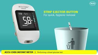 How to use the AccuChek Instant meter [upl. by Innaig877]