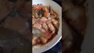 pork adobo  with sitaw  satisfying lunch horts viral vidio [upl. by Nort]