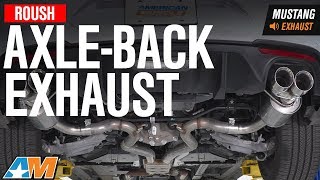 2018 Mustang GT Roush AxleBack Exhaust Sound Clip amp Install [upl. by Lala12]