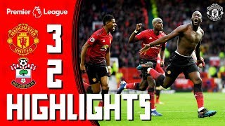 Highlights  Manchester United 32 Southampton  Romelu to the rescue [upl. by Azerila257]