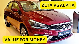 2024 CIAZ ZETA VS ALPHA  PRICEFEATURESVALUE FOR MONEY  B2CAR [upl. by Medovich]