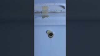 Frigidaire refrigerator  Leaking waterclogged drain line appliancerepair [upl. by Eboh]