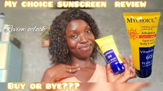 My choice sunscreen Review bye or buy [upl. by Monroy199]