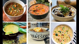 6 Recettes de soupes chaudes pas chères et réconfortantes [upl. by Gittle]