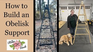 🌹 Build a DIY Decorative ObeliskTrellis Garden Support for Climbing Roses Clematis amp Hydrangea [upl. by Kerrill208]