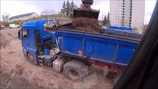 Bagger Liebherr A920  Baugrubenaushub Erdarbeiten  Rodungsarbeiten  GoPro 8  Cabview [upl. by Aseretairam462]