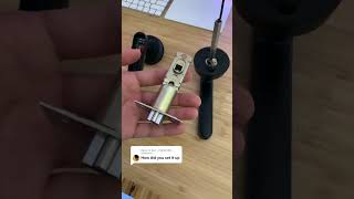 Installing the biometric door lock [upl. by Brottman]