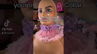 Learn how to DIY ur next clown collar for your halloween costume this year 🤭 clown clowncore diy [upl. by Uamak]