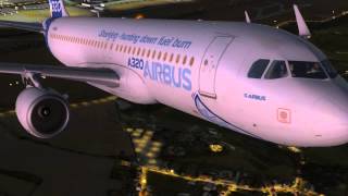 Airbus A320  Sharklets FSX Movie [upl. by Ydaj]