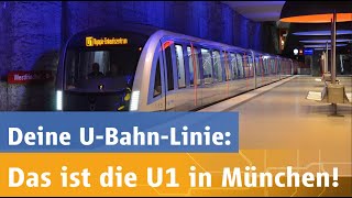 Münchner UBahnLinien Das ist die U1 Führerstandsmitfahrt [upl. by Naujyt]