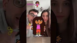 LA MIA RAGAZZA PROVA IL FILTRO DI DORA L ESPLORATRICE😍 [upl. by Entirb]