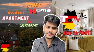 HOME TOUR 🔥🇩🇪 How to find best Student Accommodation in Germany 🇩🇪 [upl. by Suirtimid]