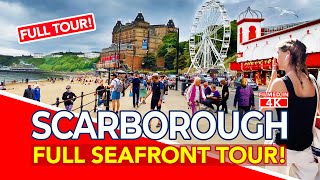 SCARBOROUGH UK  Full tour of Scarborough Yorkshire from Beach and Sea to Grand Hotel amp Spa Theatre [upl. by Atikam653]