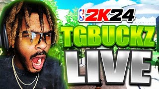 LIVE NBA 2K24  STREAKING IN PARK WITH THE BEST LOCKDOWN BUILD [upl. by Nemzzaj]