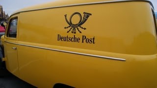 DDR IFA FRAMO 901 DEUTSCHE POST OLDTIMER CLASSIC CAR LIEFERWAGEN BUS BARKAS [upl. by Malorie]