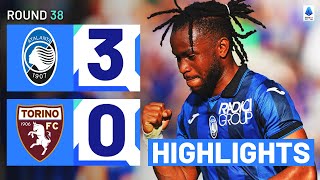 ATALANTATORINO 30  HIGHLIGHTS  La Dea break into top 4  Serie A 202324 [upl. by Morrell]