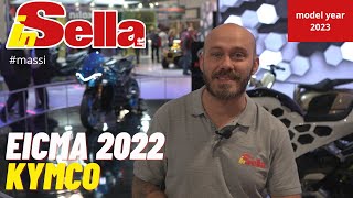 EICMA 2022  Novità KYMCO  Downtown 350 GT  Dink 125 R  RevoNEX amp Ampelio [upl. by Yevreh]