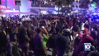 Increased police presence brings peace to Miami Beach during Spring Break [upl. by Enieledam]