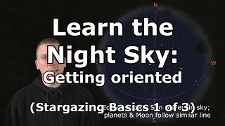 Getting oriented to better learn the night sky Stargazing Basics 1 of 3 [upl. by Aicire]