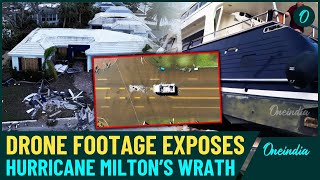 US Hurricane Milton Latest 14 Killed In Florida Shocking Drone Video Shows Extent of Destruction [upl. by Bohon836]