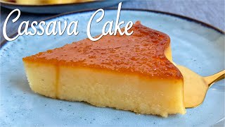 NOBAKE CASSAVA CAKE  Easy Cassava Cake Recipe  Luto ni Diana [upl. by Ellives]