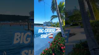 Big Cruise Ship In Saint Thomas ship cruise bigship saintthomas shorts cruiseship [upl. by Keraj]