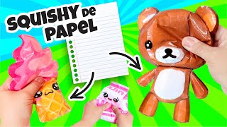 HAZ SQUISHIES de PAPEL súper ESPONJOSOS y FÁCILES⭐ Así o más fácil [upl. by Maxentia]