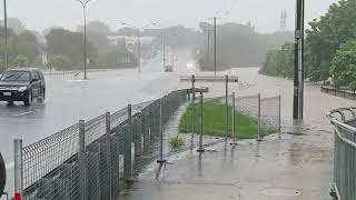 Morayfield Flooding 2022  Walking Around In The Heavy Rain [upl. by Enilada]