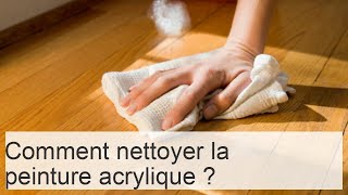 Comment nettoyer la peinture acrylique [upl. by Acinom]