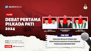 LIVE DEBAT PUBLIK PERTAMA CALON BUPATI DAN WAKIL BUPATI PATI TAHUN 2024 [upl. by Cod]