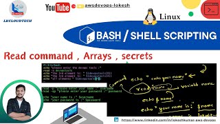 5 Shell scripting read command [upl. by Esilana]