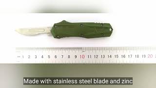 MS8 Wholesale Multiple Blade Replaceable Interchangeable Mini Automatic Scalpel Otf knife [upl. by Yecaj]