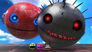 MsPacman With Robot Pacman VS Spiky Monster  Best Adventure 7 [upl. by Nannahs671]