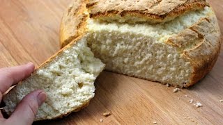 Bosnisches Landbrot OHNE HEFE  traditionelle Rezeptur mit Backpulver Joghurt Mineral [upl. by Bonne646]