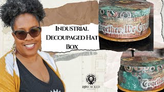 Decoupage A Vintage Hat Box [upl. by Adon]