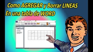 Cómo AGREGAR y Borrar LINEAS en una tabla de WORD [upl. by Sarchet]